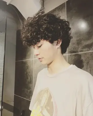パーマ ヘアアレンジ メンズ メンズ特化✂️栗原 侑也のヘアスタイル