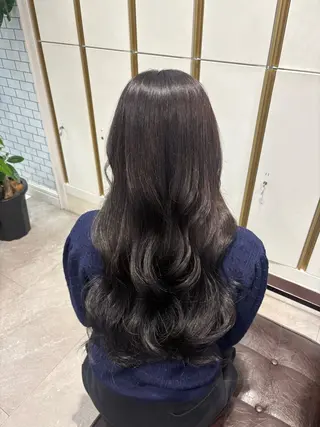 ロング 艶髪/透明感カラー 🫧韓国ヘアのヘアスタイル