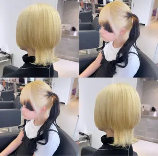 ミディアム カラー 🎗副店長/井上 竜 ブリーチ指名No.1のヘアスタイル
