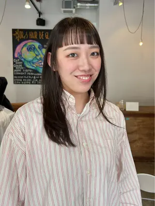 ミディアム ORe'S HAIR BE　GLaDまなみのヘアスタイル