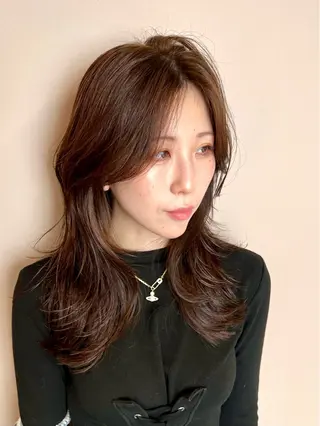 セミロング レイヤー/韓国/艶髪 /タカマサのヘアスタイル