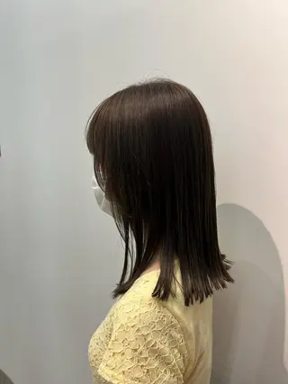 セミロング 田中 はるなのヘアスタイル