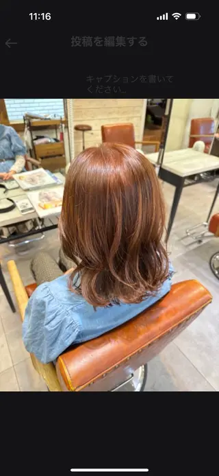 ミディアム カラー 韓国ヘア🇰🇷🎀 YURIAのヘアスタイル