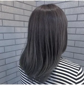 ミディアム カラー 中村 よしひでのヘアスタイル