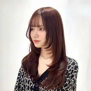 ロング カラー 🇰🇷韓国ヘア🎀 レイヤー🤍MOEのヘアスタイル