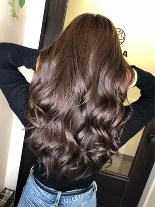 ロング カラー ヘアアレンジ 🦋レイヤー特化/ 羽エク/ナツミ🦋のヘアスタイル