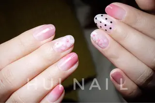 ミディアム めぐみのネイルサロン スタッフ練習のネイルデザイン