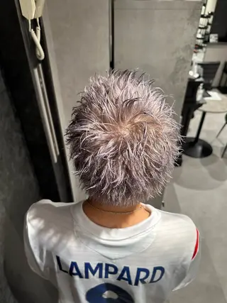 ショート カラー ヘアアレンジ メンズ メンズヘア静岡 ✂︎Ryuheiのヘアスタイル