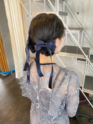 ミディアム ヘアアレンジ モリモト サナのヘアスタイル