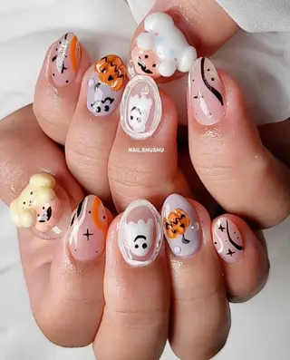 ネイル 3dパーツ/流行り 👧shushu❤️のネイルデザイン