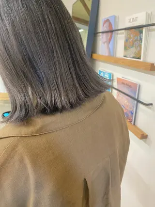 ミディアム カラー 加藤 真由のヘアスタイル
