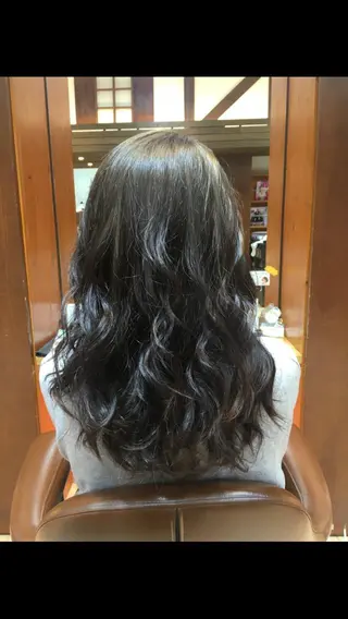 セミロング カラー ✨🌿大人可愛い愛さ れhair🌿✨松本のヘアスタイル