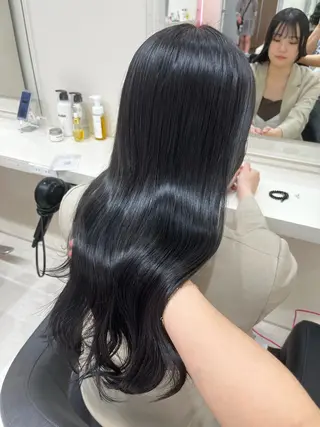 ロング カラー ヘアアレンジ 韓国レイヤー＆ピンク 艶髪🩶maikoのヘアスタイル