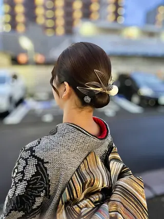 ミディアム ヘアアレンジ Hair salon Lashic所属・繁華街のヘアメさん/ 麻貴のヘアスタイル