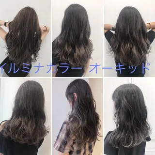 セミロング カラー ヘアアレンジ 【公式】amble luxe池袋東口🩷のヘアスタイル