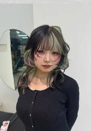 ミディアム カラー ハイトーンアレンジ 🦋🥀Shuriのヘアスタイル