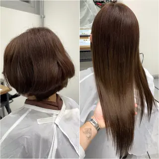 ロング KEISUKE🐶 カラー✨エクステのヘアスタイル