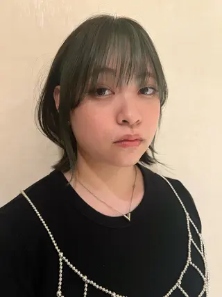 ミディアム 阿部 祥大のヘアスタイル