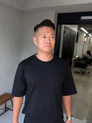 ショート カラー パーマ ヘアアレンジ メンズ 【毛流れヘア】 人気No.1/ユウキのヘアスタイル