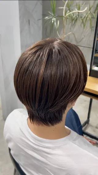 ショート カラー メンズ ナチュラルカラー ブリーチなし　あんりのヘアスタイル