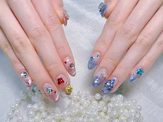 ネイル 🐳彩羽チップ 長さだし専門🐳のネイルデザイン