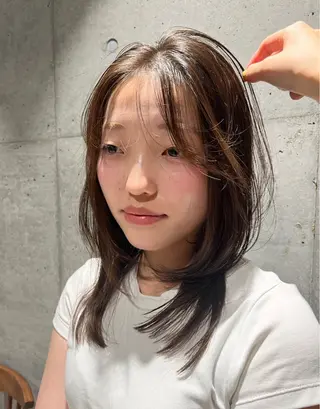 セミロング NANA/ 暖色カラー/ボブのヘアスタイル