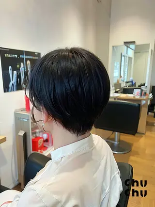 ショート 秋山知穂🧸縮毛矯正 ショート新越谷南越谷のヘアスタイル