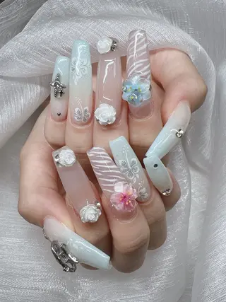 ネイル Lee Nails チップ長さだし専門店のネイルデザイン