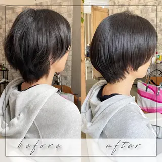 ショート くせ毛×ショート 上岡勇祐のヘアスタイル