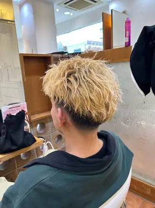 パーマ メンズ 相模大野メンズ パーマ 仁翔のヘアスタイル