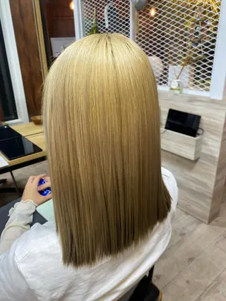ミディアム 髪質改善 髪質改善カラーゆうひのヘアスタイル