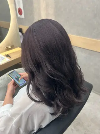 セミロング カラー 💜カラーモデル募集 Miyuuのヘアスタイル