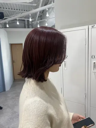 ミディアム カラー ヘアアレンジ ボブ /ニュアンス/ satomi🧸💖のヘアスタイル