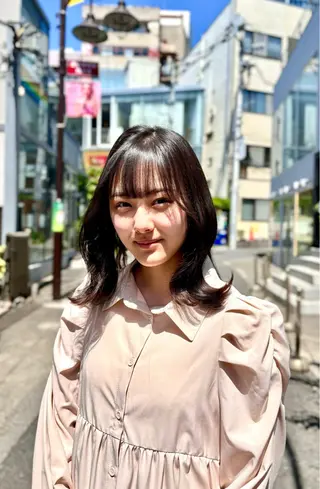 ロング カラー すぐ巻ける縮毛矯正 🍀勝倉　麗のヘアスタイル