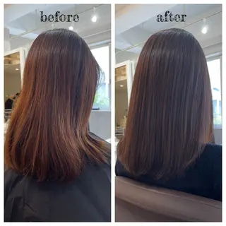 ミディアム カラー PutiLuca 浅川のヘアスタイル