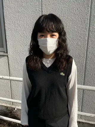ロング パーマ 土屋 美賀のヘアスタイル