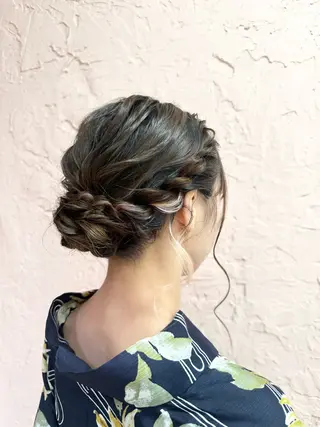 ヘアアレンジ オタク美容師☃️🩵 ヘアアレンジ/暗髪のヘアスタイル