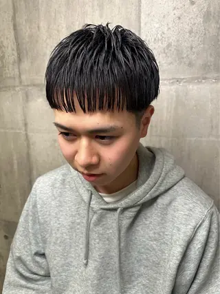 ショート パーマ ヘアアレンジ メンズ メンズヘア静岡 ✂︎Ryuheiのヘアスタイル