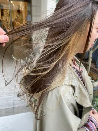 ロング カラー 坂口 功一郎のヘアスタイル