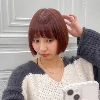 ショート カラー shiori/暖色/ レイヤー/似合わせのヘアスタイル