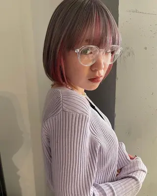 ミディアム カラー 東 みのりのヘアスタイル