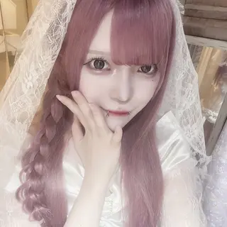 ロング カラー ヘアアレンジ 渋谷🩶ハイトーン 🩶FUMUのヘアスタイル