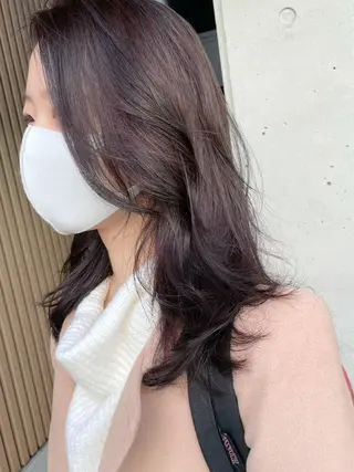 ロング シンプル+αな デザインを 松崎陸のヘアスタイル