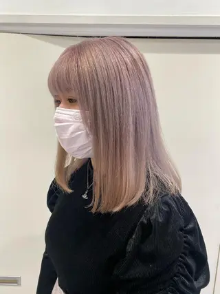セミロング カラー 🍏すがの みき🍏のヘアスタイル