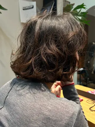 ショート パーマ デザインパーマ/ カット/nanaのヘアスタイル