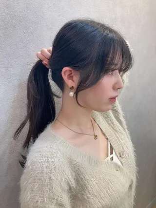 セミロング カラー 🩷韓国ヘア/ヨシン モリ🩷Maikaのヘアスタイル