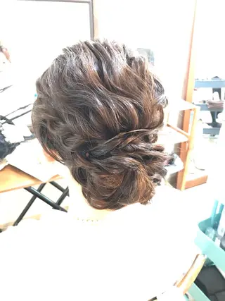 ロング ヘアアレンジ 早朝✨ヘアセット 着付け/清水玲歌のヘアスタイル