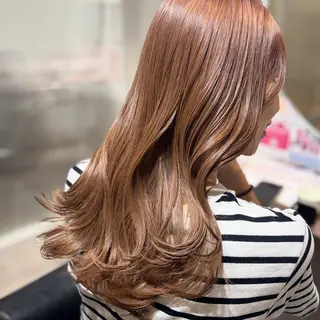 ロング カラー 蔵前🫧韓国風レイヤ ーカット🫧KAHOのヘアスタイル