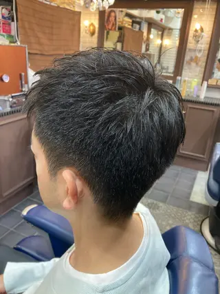 ショート メンズ ルピナス中田店長 山口大地のヘアスタイル