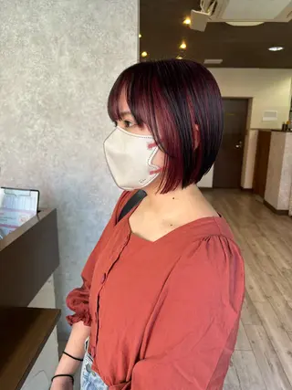 ミディアム カラー ｲﾁｶﾜ ﾐｵ/ minim hairのヘアスタイル